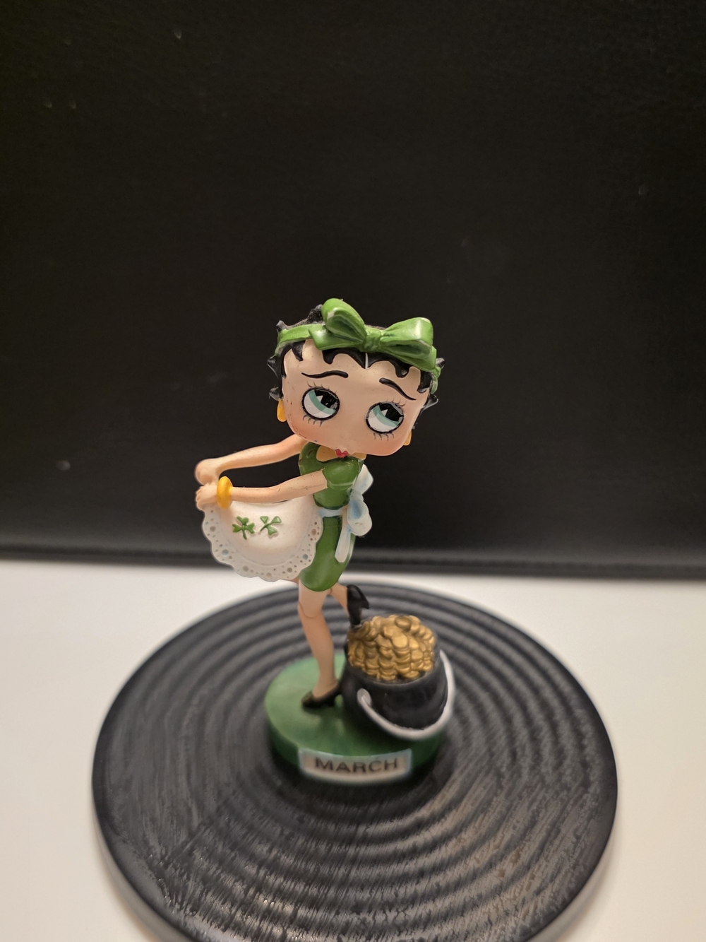 Betty Boop Green St. Patrick’s Day Figurine - Women Bath & Body Decor